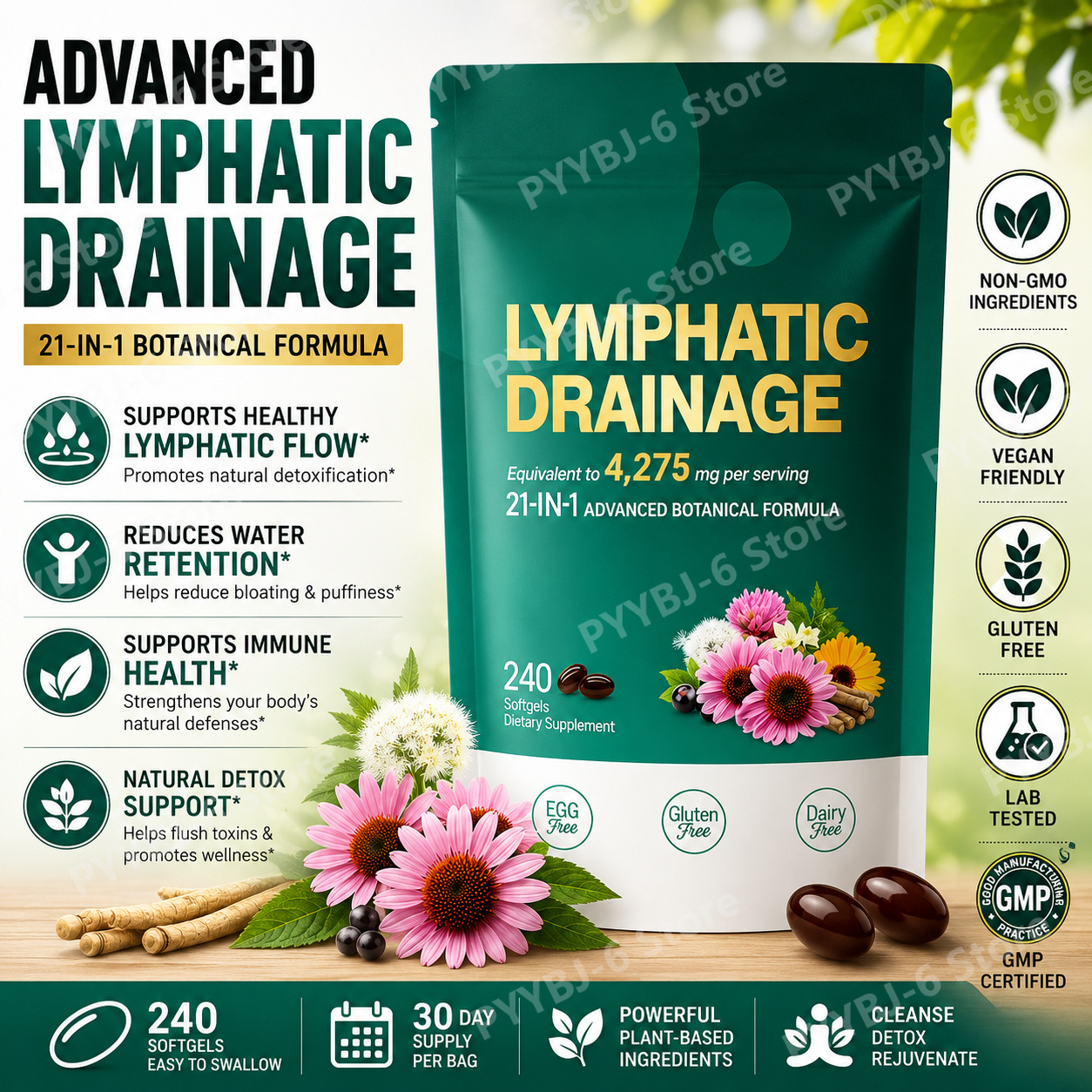 21-in-1 Botanical Lymphatic Su - Herbal Wellness Formula recensie en prijs