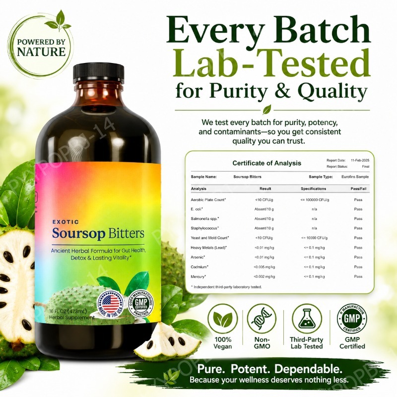 Exotic Soursop Bitters Herbal  - Herbal Wellness Formula recensie en prijs