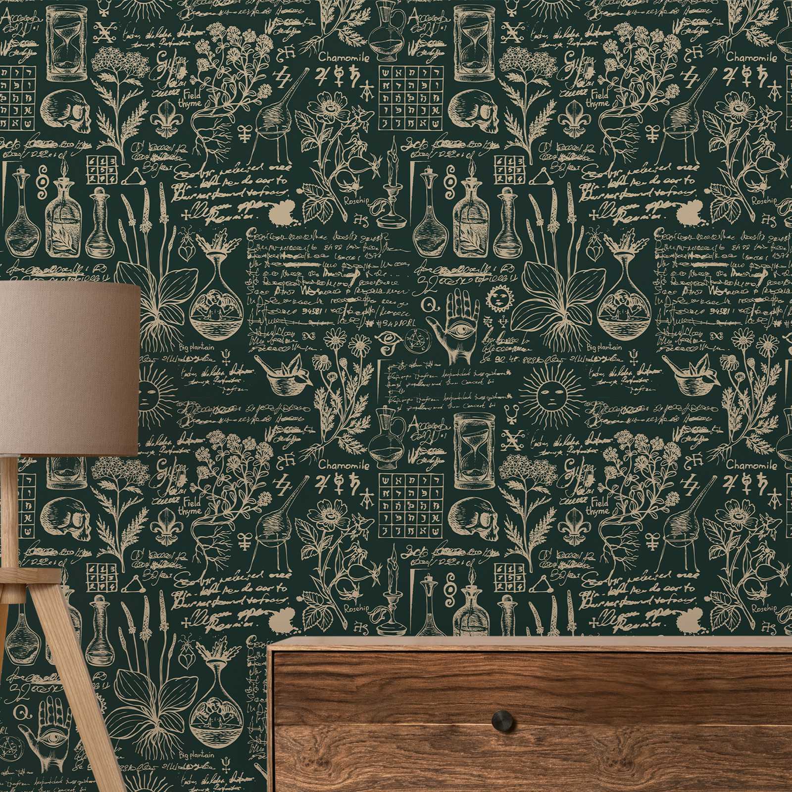 Green Medicine And Herbal Wall - Herbal Wallpaper recensie en prijs