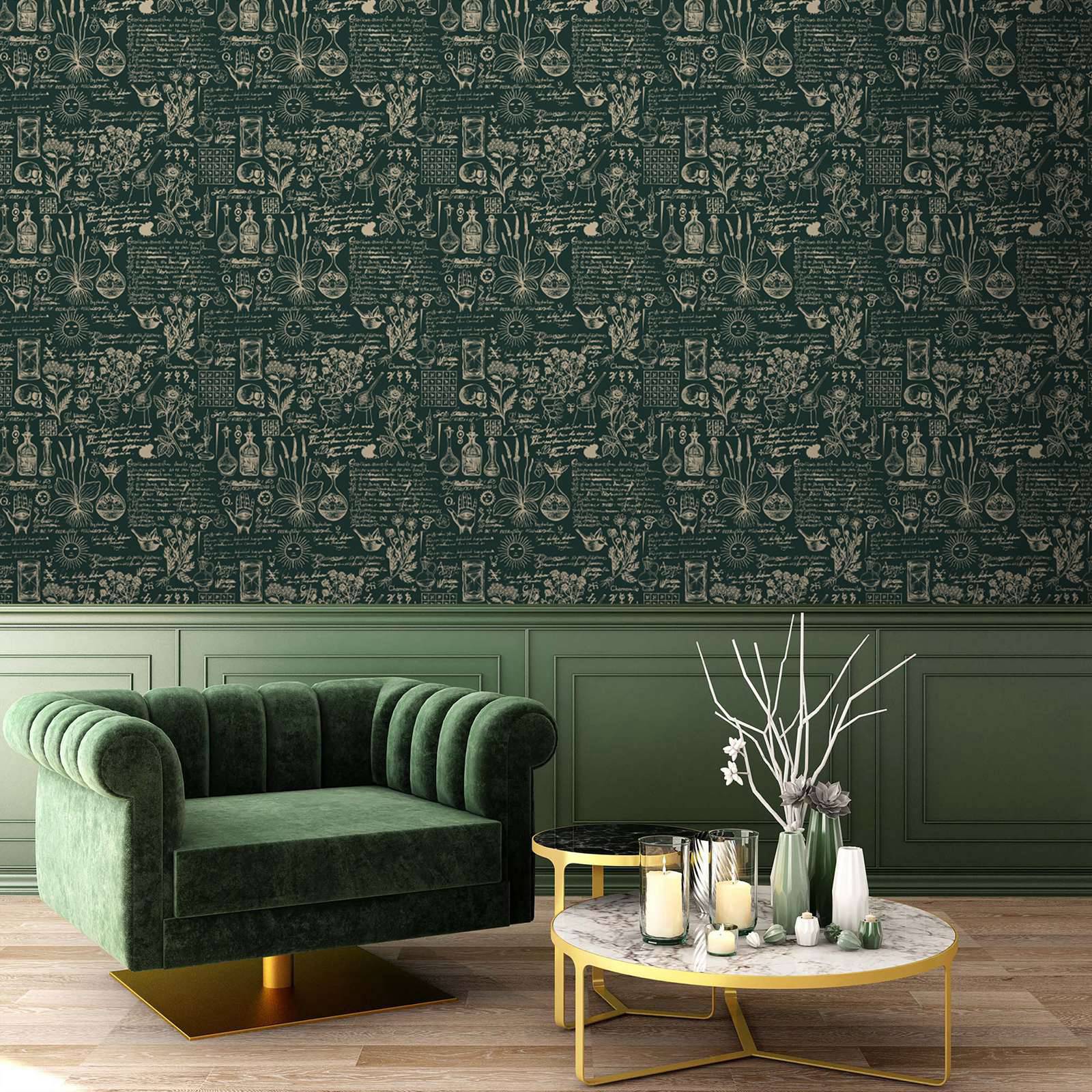 Green Medicine And Herbal Wall - Herbal Wallpaper recensie en prijs
