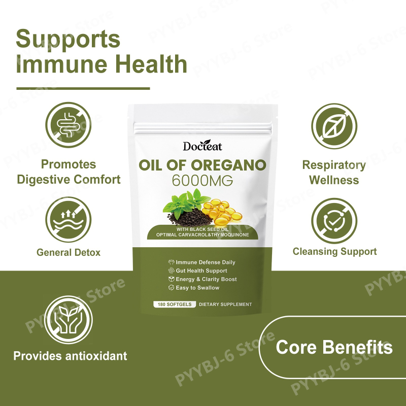 Oregano Oil Softgels with Blac - Herbal Wellness Formula recensie en prijs